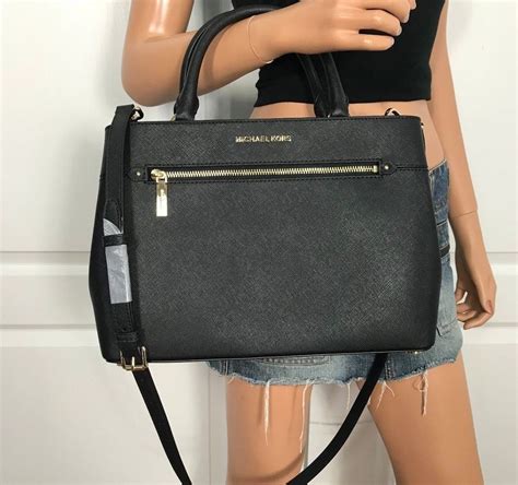 michael kors hailee medium leather satchel|Michael Kors Hailee 35s8gx2s2l MD Leather Satchel Handbag .